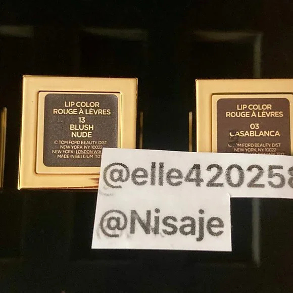 Tom Ford Bruised Plum Spanish Pink Blush Nude Casablanca lipstick gift box